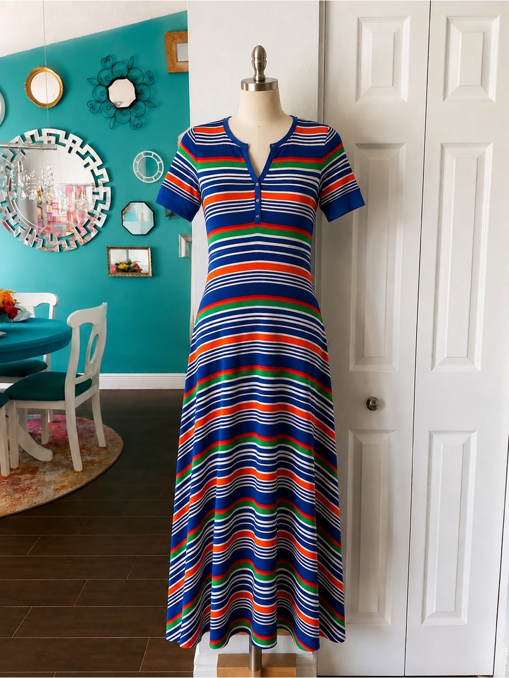 Ralph Lauren Striped Henley Dress M